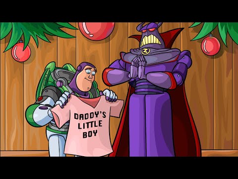 Happy Colour - Colour by Number. Toy Story 🤠✨👢🐮 - Zurg Gifting His Son, Buzz Lightyear A Cute Shirt