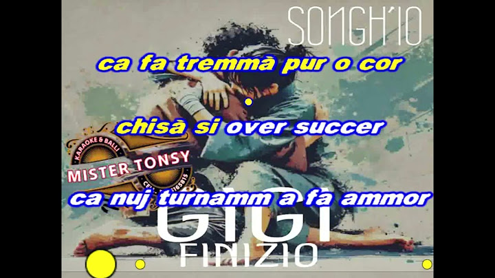 Gigi Finizio - SONGH'IO KARAOKE