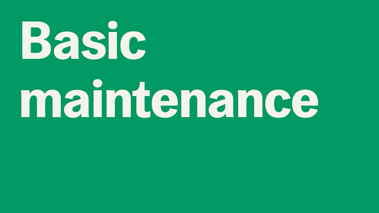 Mill howto Basic maintenance YouTube