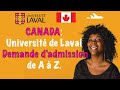 Canada: Université de Laval - Demande d'admission de A à Z.