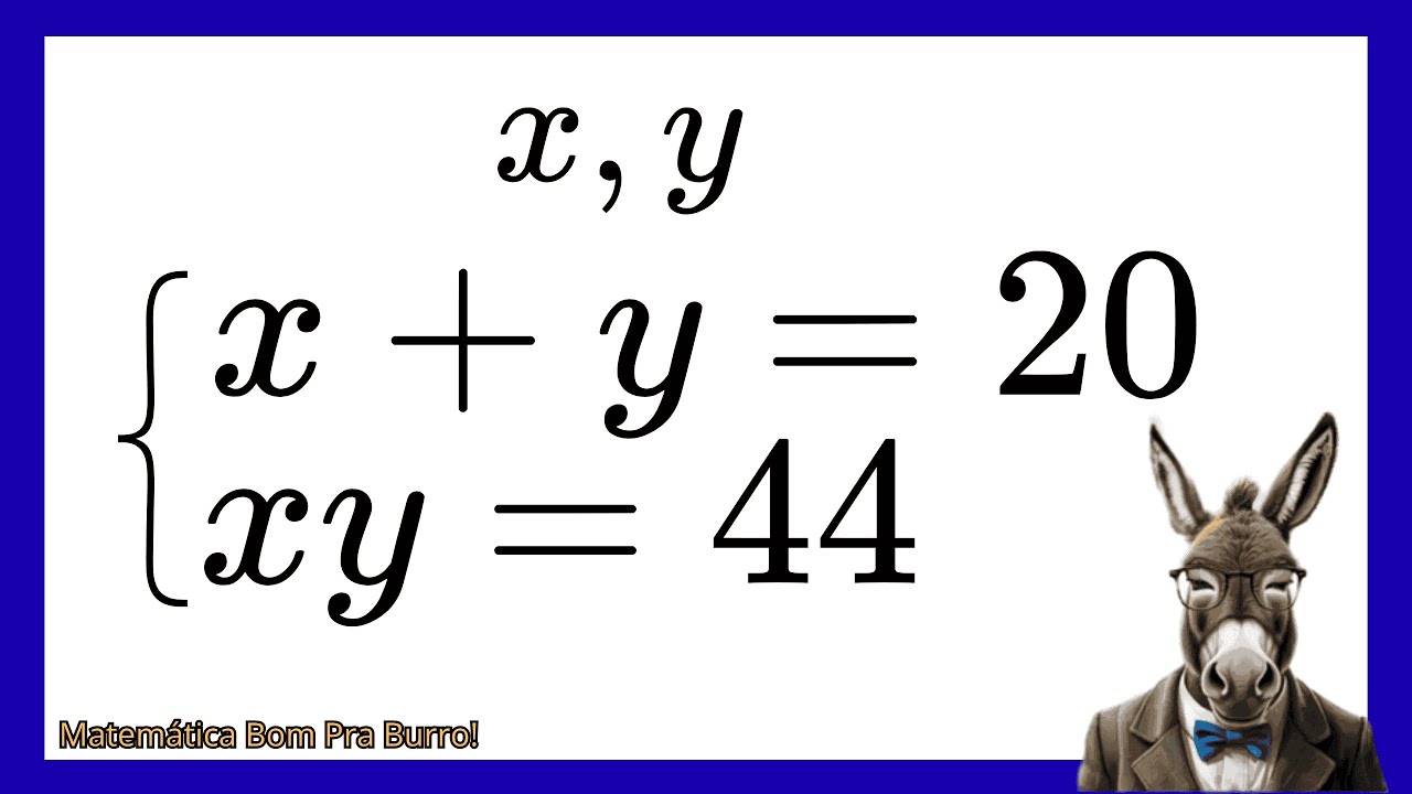 SISTEMA DE EQUAÇÕES: Calcule x e y - YouTube