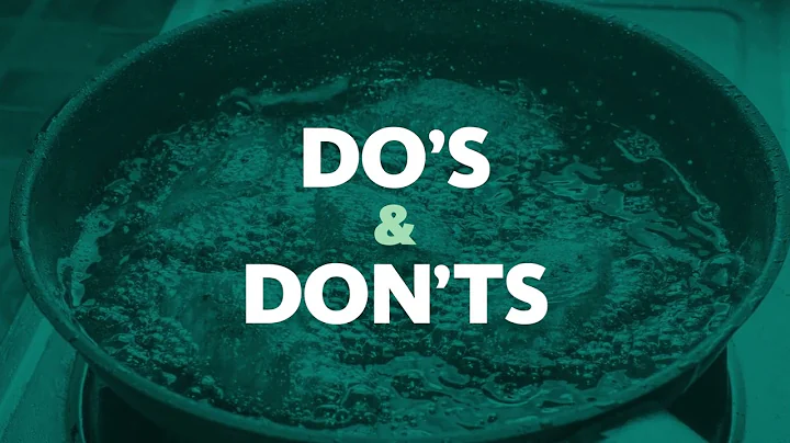 Restaurants & Commercial Businesses: Dos & Don'ts to Fats, Oils, and Greases (FOGs)