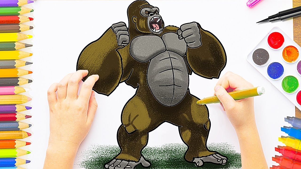 How to Draw King Kong Step by Step Easy - thptnganamst.edu.vn