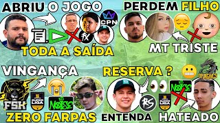TERRON ABRIU O JOGO ! DIONIS TOMOU H4TE ! FSK FARPA NOISE ! PQ TWO9 RESERVA ? JJ e NARA TRISTES !