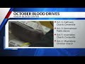 Versiti to hold 18 blood drives in October to replenish supply