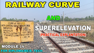 MOD-14||| Railway Curve and Superelevation.||Railway Engineering