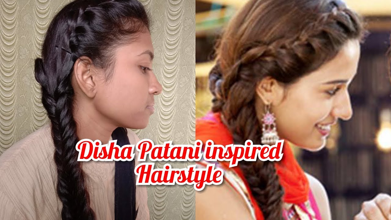 Get the look-Disha patani from baaghi 2||celebrity hairstyles||easy  everyday hairstyles - YouTube