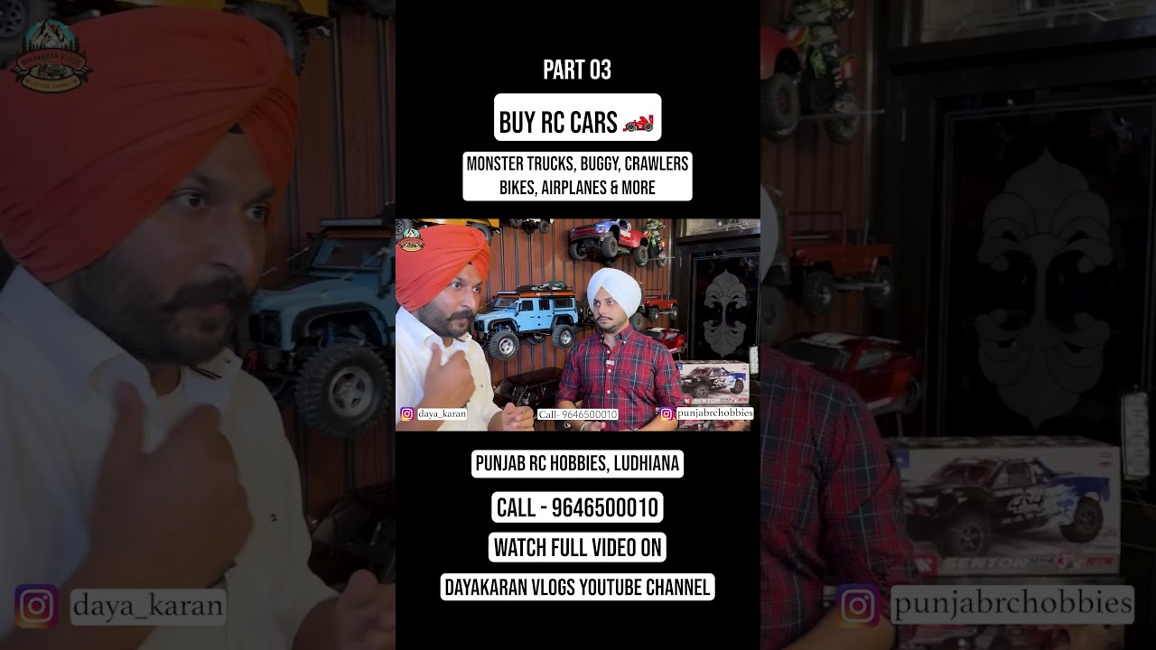 ⁣Part 03 | Buy Amazing RC Cars 🏎️ | Monster Trucks, Crawlers, Buggy, Bikes & All | Punjab RC Hobbies