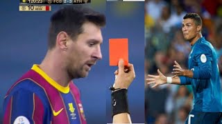 Red Cards Recieved Between Messi And Ronaldo