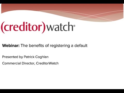 The benefits of registering a default