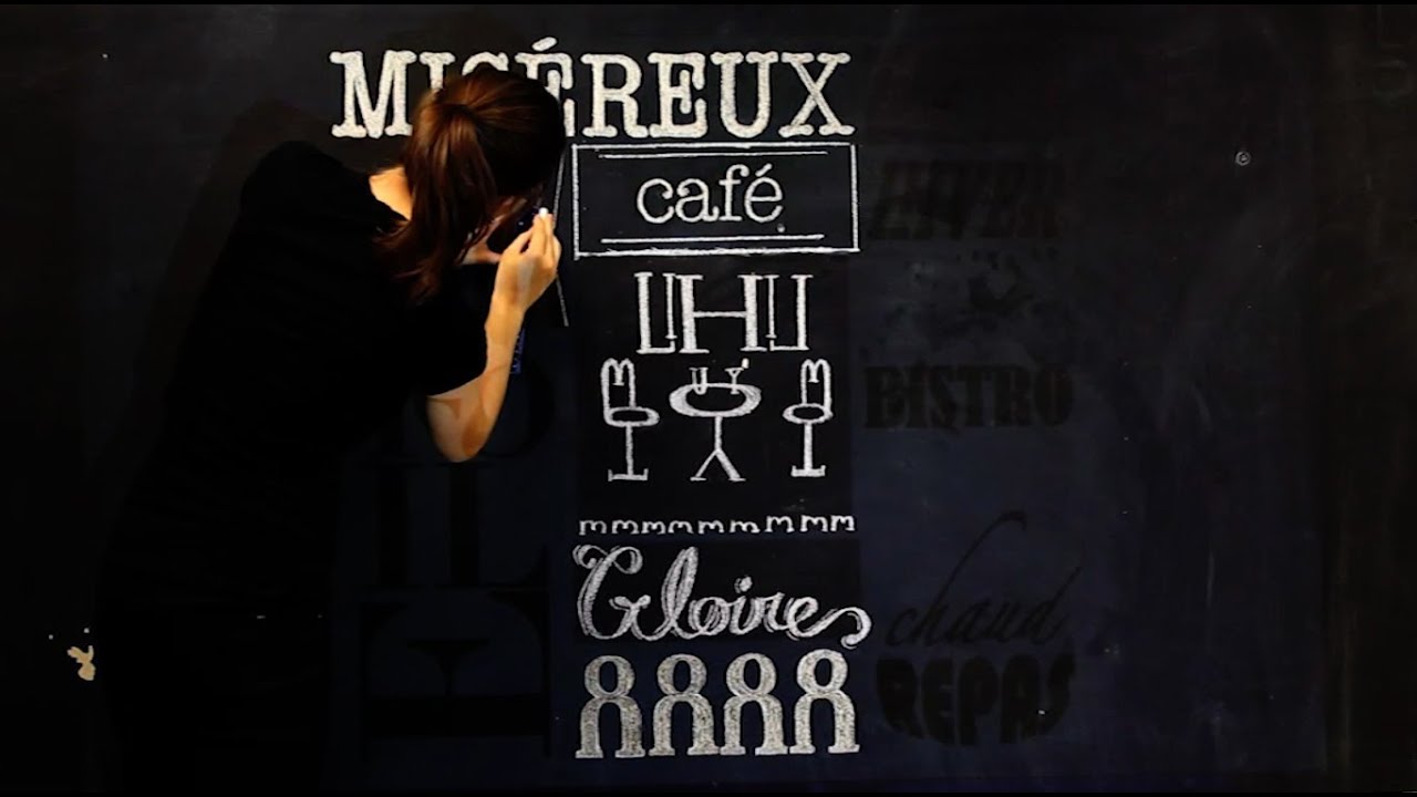 La Bohème - Charles Aznavour - Mise en scène typographique