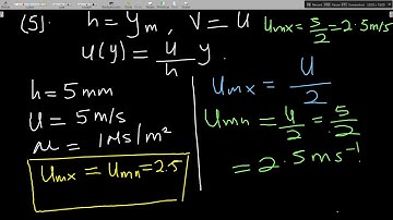 Fluid Dynamics Lesson 5 ( Couette flow solved example )