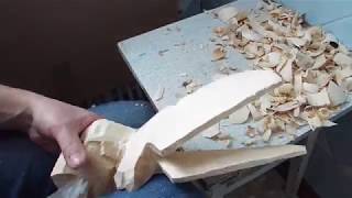 Уроки резьбы по дереву #1 Подарок из куска дерева Уроки резьбы по дереву #1 Подарок из куска дерева