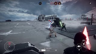 Star Wars Battlefront II - Kylo Ren vs Rey & Luke [Hero Showdown] Xbox