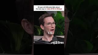 How @BrexHQ  billionaire would make a million dollars in 90 days #millionaire #startup #money