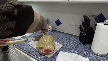 Butt Ham How to cut an Uncooked Ham with a Bone in Half