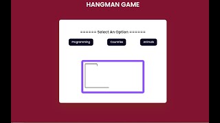 Hangman Game in VanillaJS