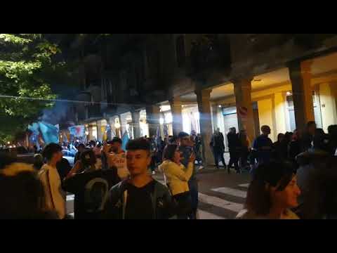 A Ciriè notte di festa per il Napoli campione d’Italia -VIDEO-