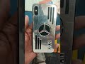 Iphone Apple Silver Mobile Cover Silver Mirror Mercedes Back Panel Silver Golden 