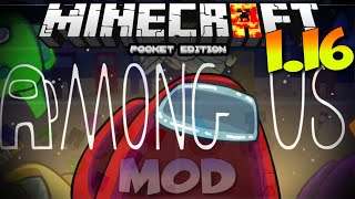 MINECRAFT PE 1.16 AMONG US MOD / ADDON REVIEW - MCPE 1.16 AMONG US MOD / ADDON REVIEW