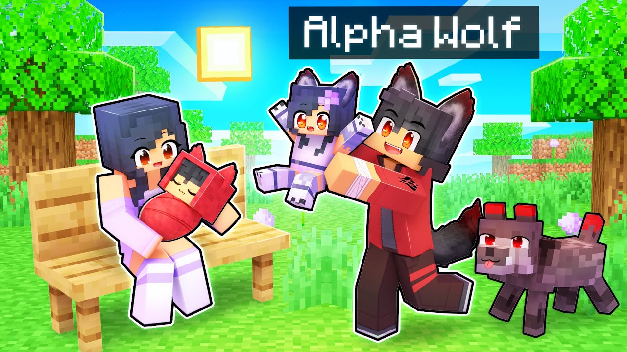 The ALPHA Wolf's FAMILY In Minecraft! - YouTube