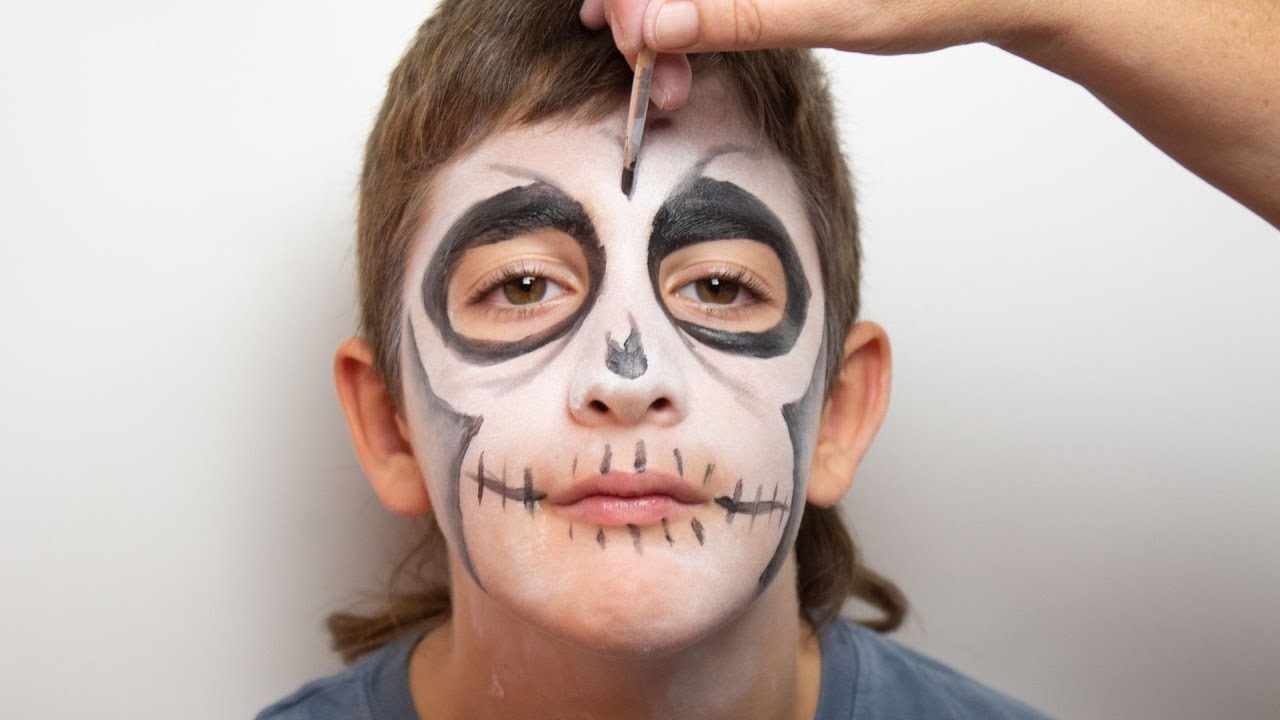 Crea un maquillaje de esqueleto para Halloween| Maquillaje para niños ...