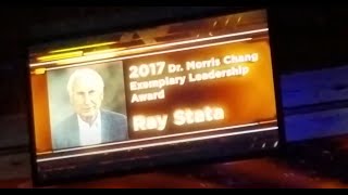 Ray Stata GSA award and acceptance