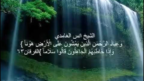 ما تيسر من سورة الفرقان بصوت الشيخ أنس الغامدي