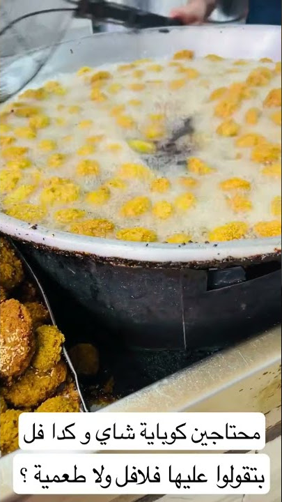 عشاق الفلافل اين انتم ؟ عشاق الطعمية يمتنعون #فلافل  #طعمية #طعميه #شاي #اكل #falafel #food #foodie