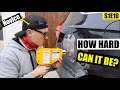 NOVICE tries DENT REMOVAL &amp; DIY PAINT JOB after watching YouTube!