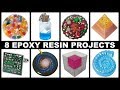 8 Easy Epoxy Resin Projects | Magnets | Paperweights | Cufflinks | Pendants + More | DIY Tutorial