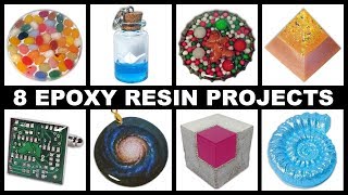 8 Easy Epoxy Resin Projects | Magnets | Paperweights | Cufflinks | Pendants + More | DIY Tutorial