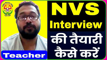NVS teacher interview @pdclasses | JNVs interview preparations | Manoj Sharma PD Classes