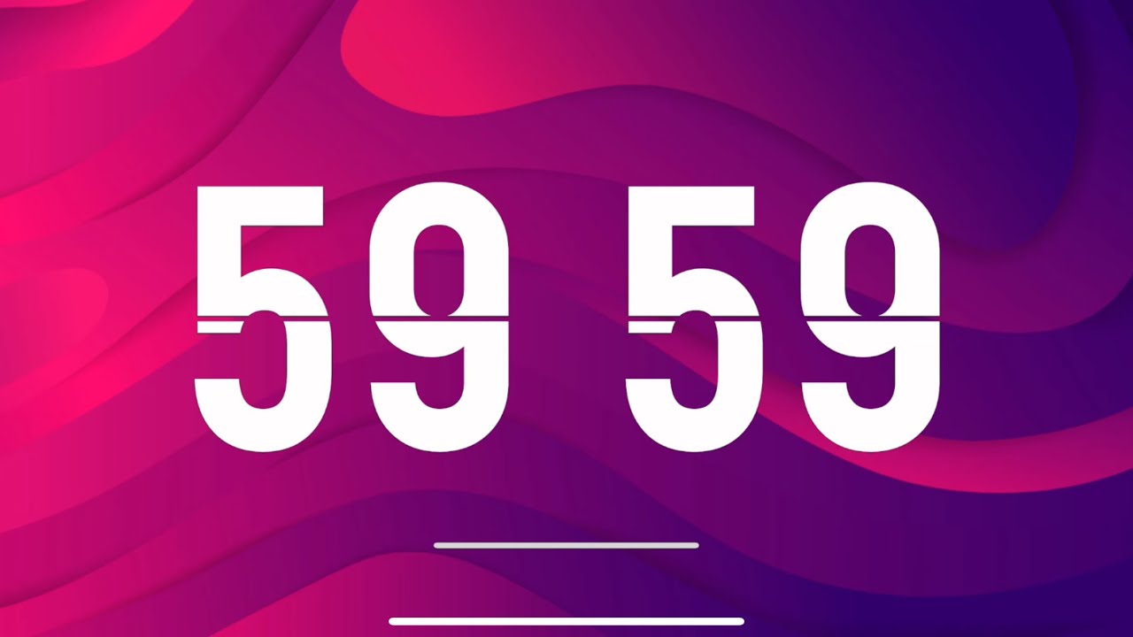 60 minutes Countdown Timer 🪷 Flip Clock with Simple Beeps 🔔 - YouTube