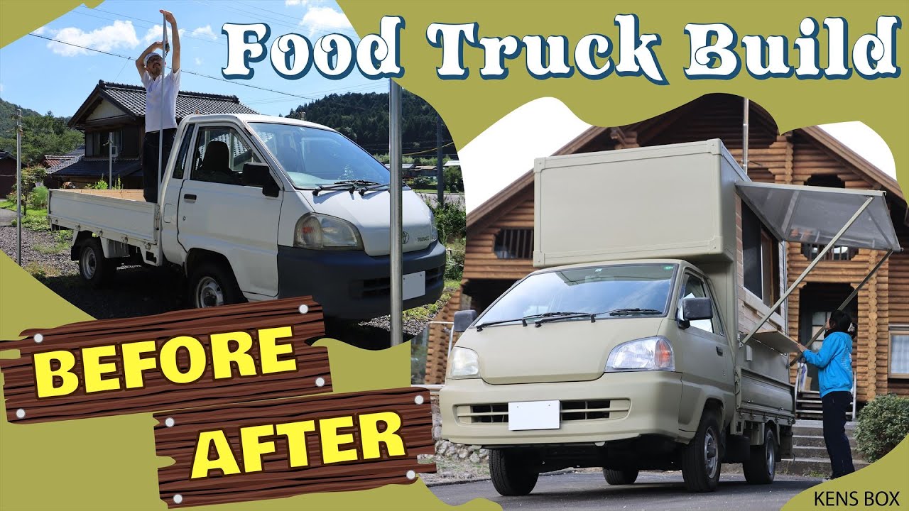 Foodtruck Build Timelapse　 キッチンカー　モバイルハウス（トラキャン）タイプ　作り方　キャンピングカー 自作 DIY セルフビルドの参考にも！ van tour soon