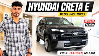 Hyundai Creta E Diesel Base Model 2026 | Full Review 🔥 Price, Features, Mileage & On Road Price