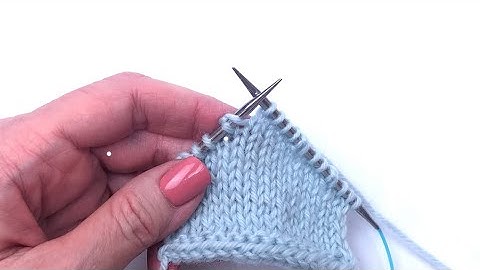 German Short Row - Fixing a Dropped Double Stitch@pasticheknitwear
