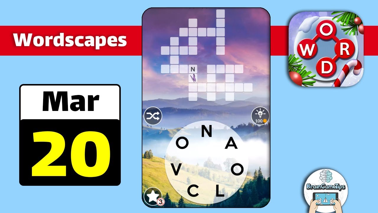 Wordscapes - March 20 2021 Daily Puzzle Answer