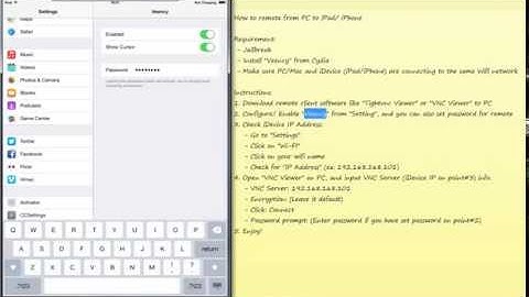 How to remote iPad-iPhone from PC