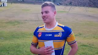 Raiders group man of the match - lachlan eveston