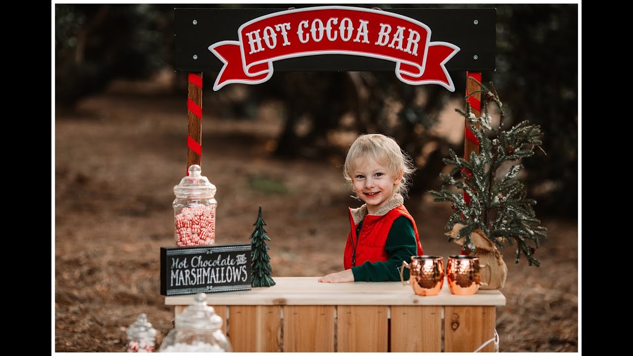 Hot Cocoa Stand and Photo Booth - Salvage Sister and Mister