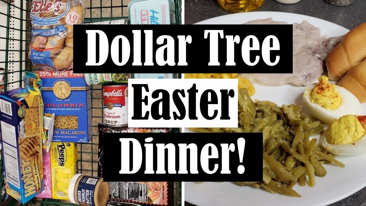 DOLLAR TREE EASTER DINNER! || SMALL FAMILY EASTER FOR $14.00