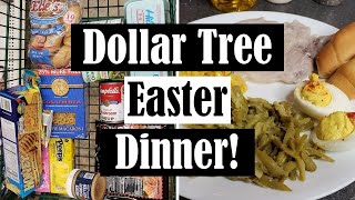 Famous DOLLAR TREE EASTER DINNER! || SMALL FAMILY EASTER FOR $14.00 Net Worth