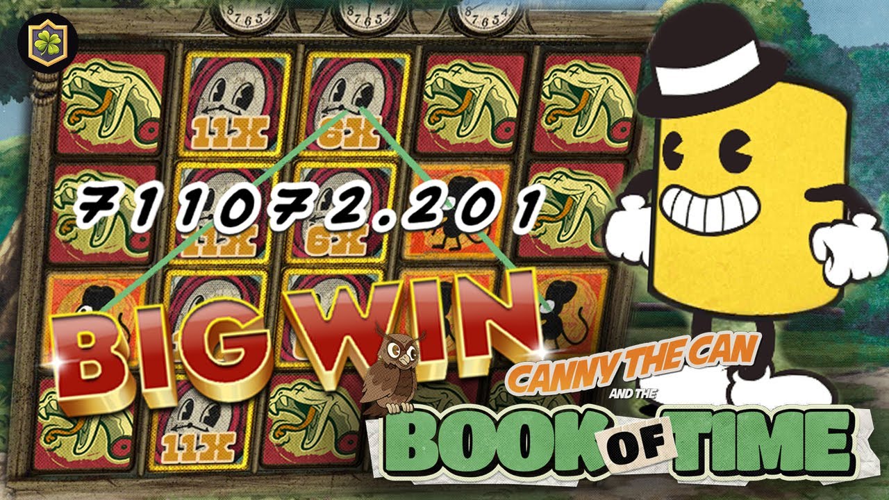 BIG WIN NEW ONLINE SLOT 🔥 CLASSIC BOOK 🔥 CANNY THE CAN AND THE BOOK OF TIME - HACKSAW GAMING