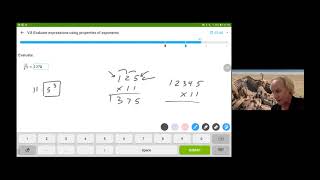 IXL Algebra1 - V.8 Evaluating Expressions Using Properties of Exponents