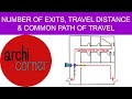 Ac 029  number of exits travel distance  common path of travel