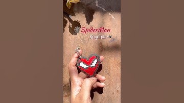 Spider-Man 🕸️Pixel art keychain ✨#youtubeshorts #spiderman #keychain #viralshorts #trending
