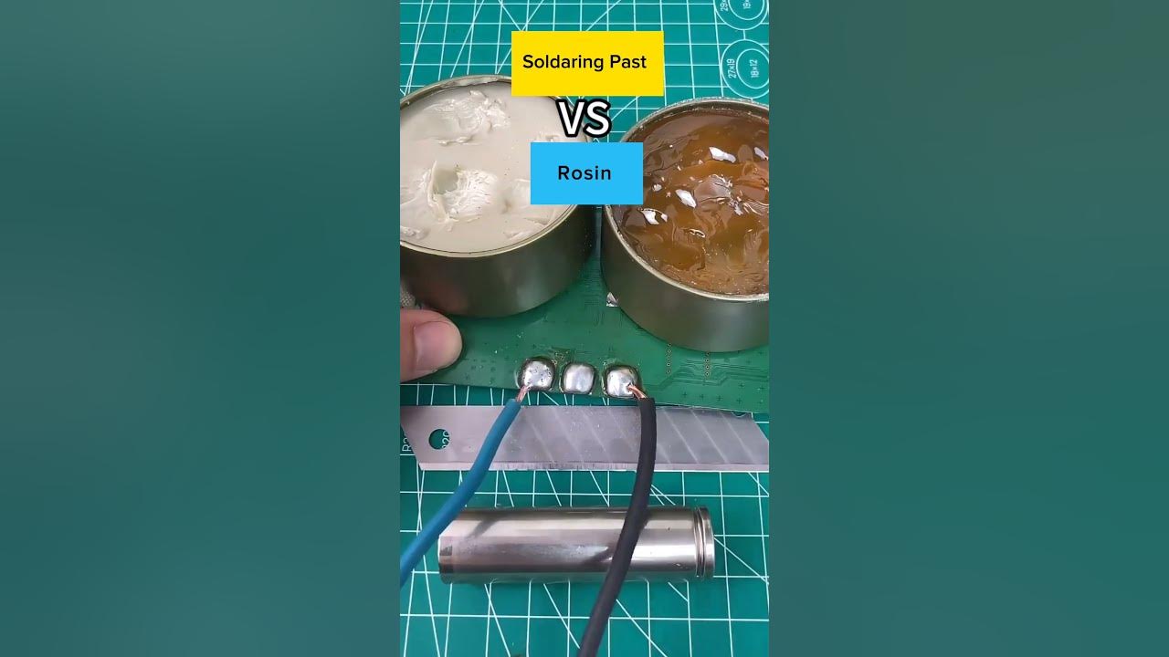 See the difference between soldering paste and resin. Soldering paste makes iron solder, not resin.