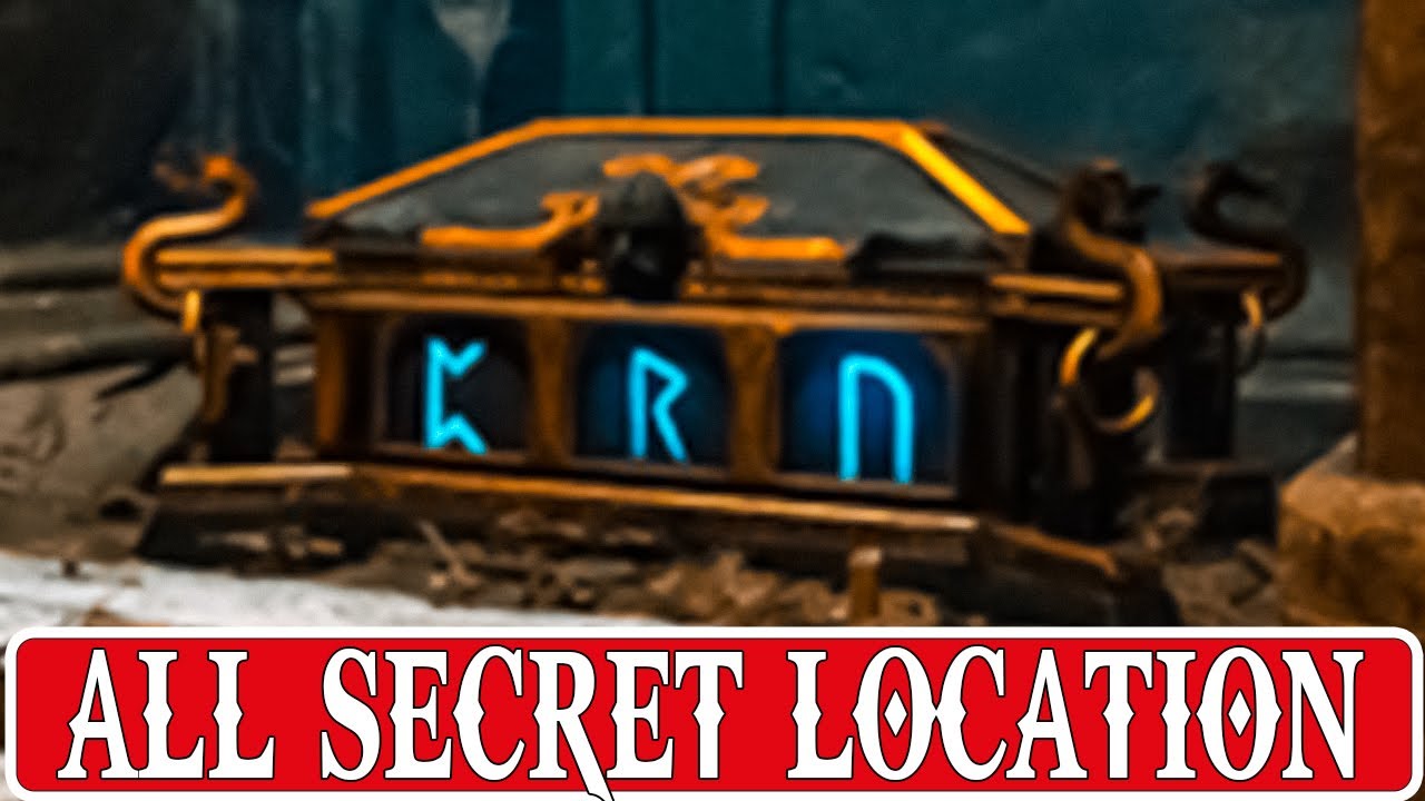 God of War 4: All the Secret Location of Rune Chests and Puzzles - No Commentary