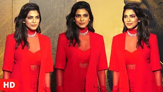 Malavika Mohanan Looks Soo Gorgeous In Red Outfit At 83 Movie Grand Premiere